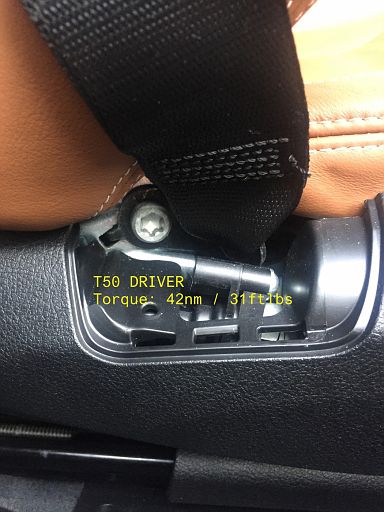 Bmw f30 deals seat belt replacement