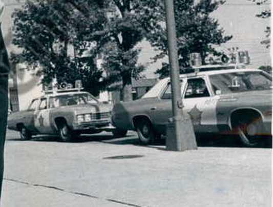 1973 Chevy Belair and 1974 Dodge Monaco
